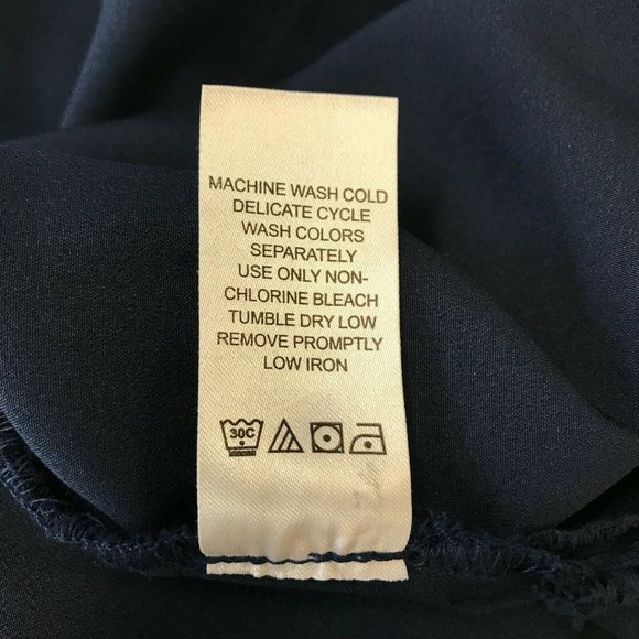 Jessica London Women's Navy Blue Short Sleeves Square Neck Blouse Top Size 12 - Picture 6 of 7